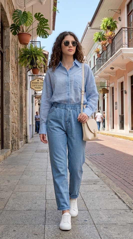 Set Denim Claro Relax / CAS39