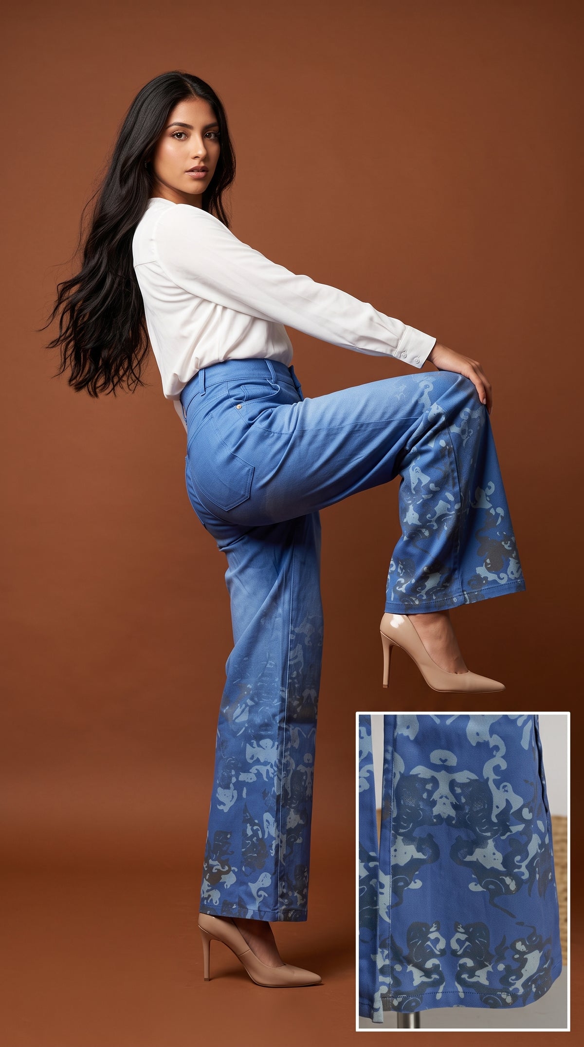 Pantalón Palazzo Denim / ANE1001-50