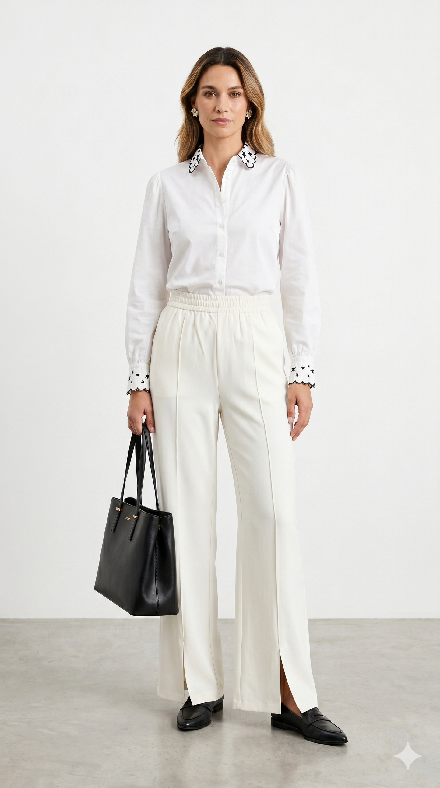 Pantalón Blanco Recto Elegante / ANE1001-64