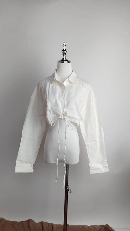 Blusa blanca lazo / ANB02