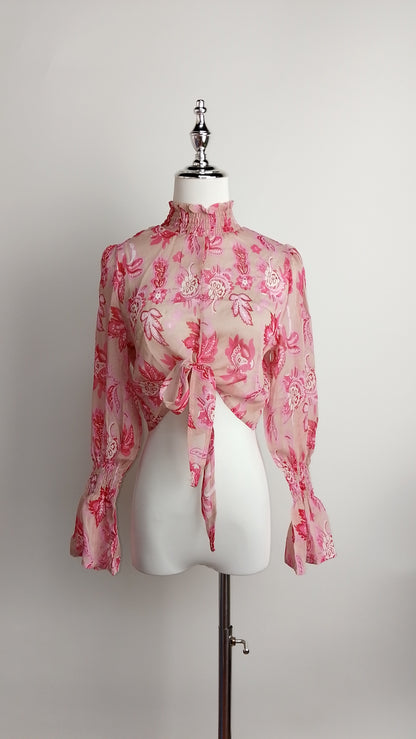 Blusa rosa estampada / ANB04