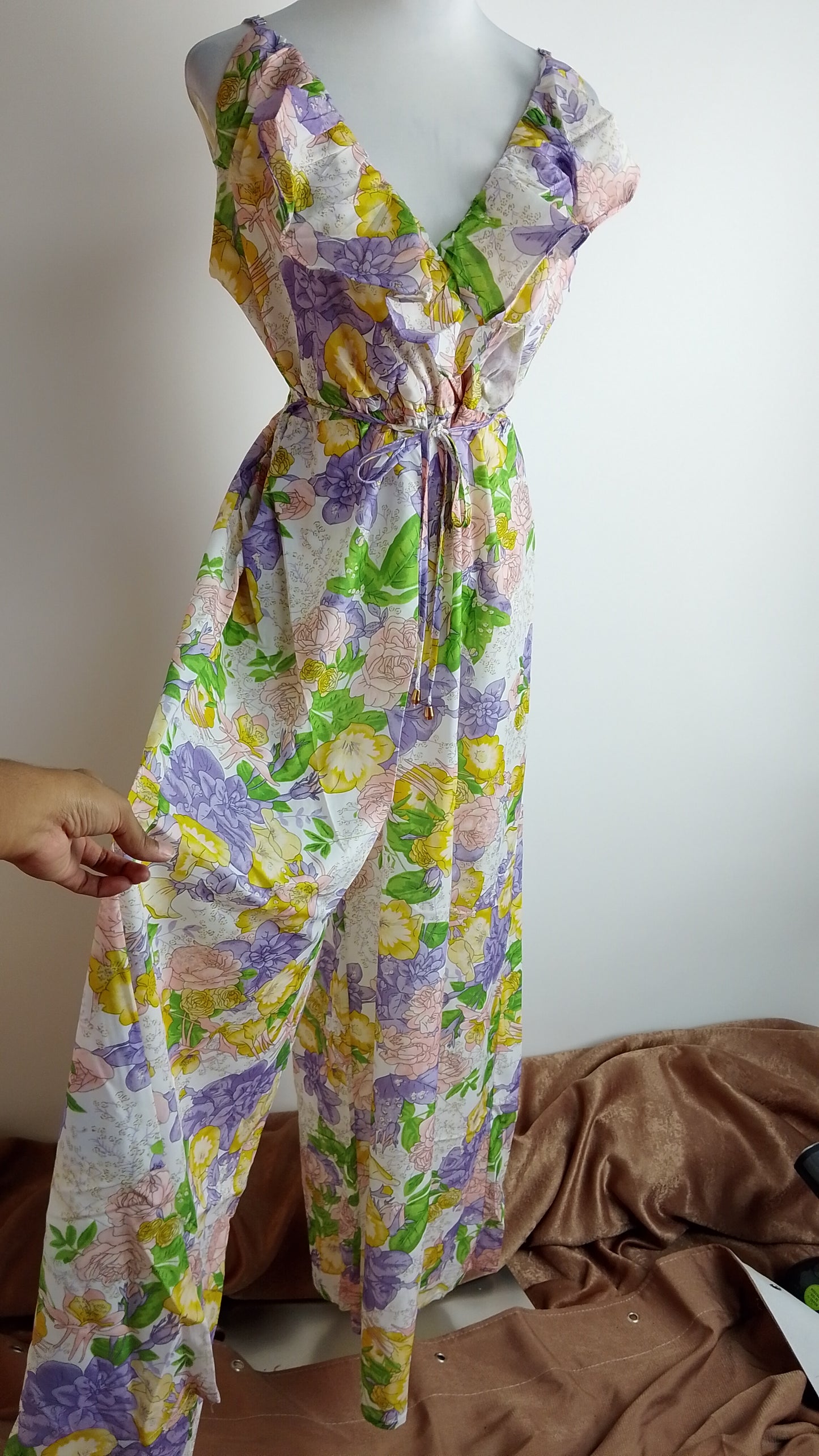 Enterizo largo floral multicolor / ANJ12