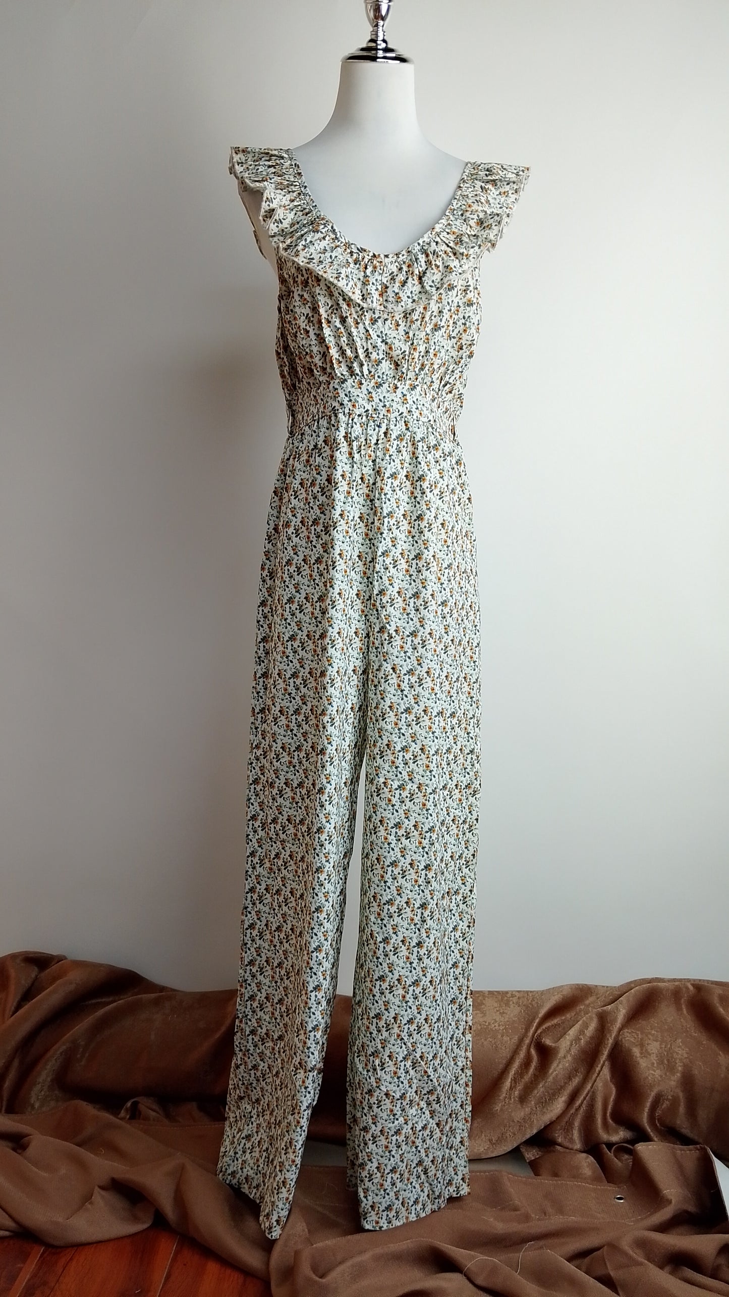 Enterizo largo floral claro / ANJ05