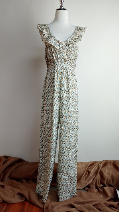 Enterizo largo floral claro / ANJ05