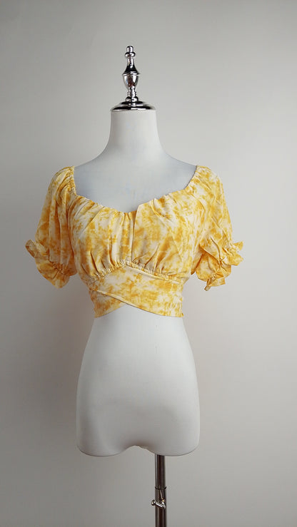 Blusa amarilla casual urbana / ANB13