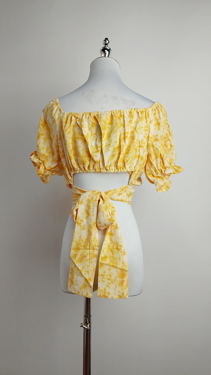 Blusa amarilla casual urbana / ANB13