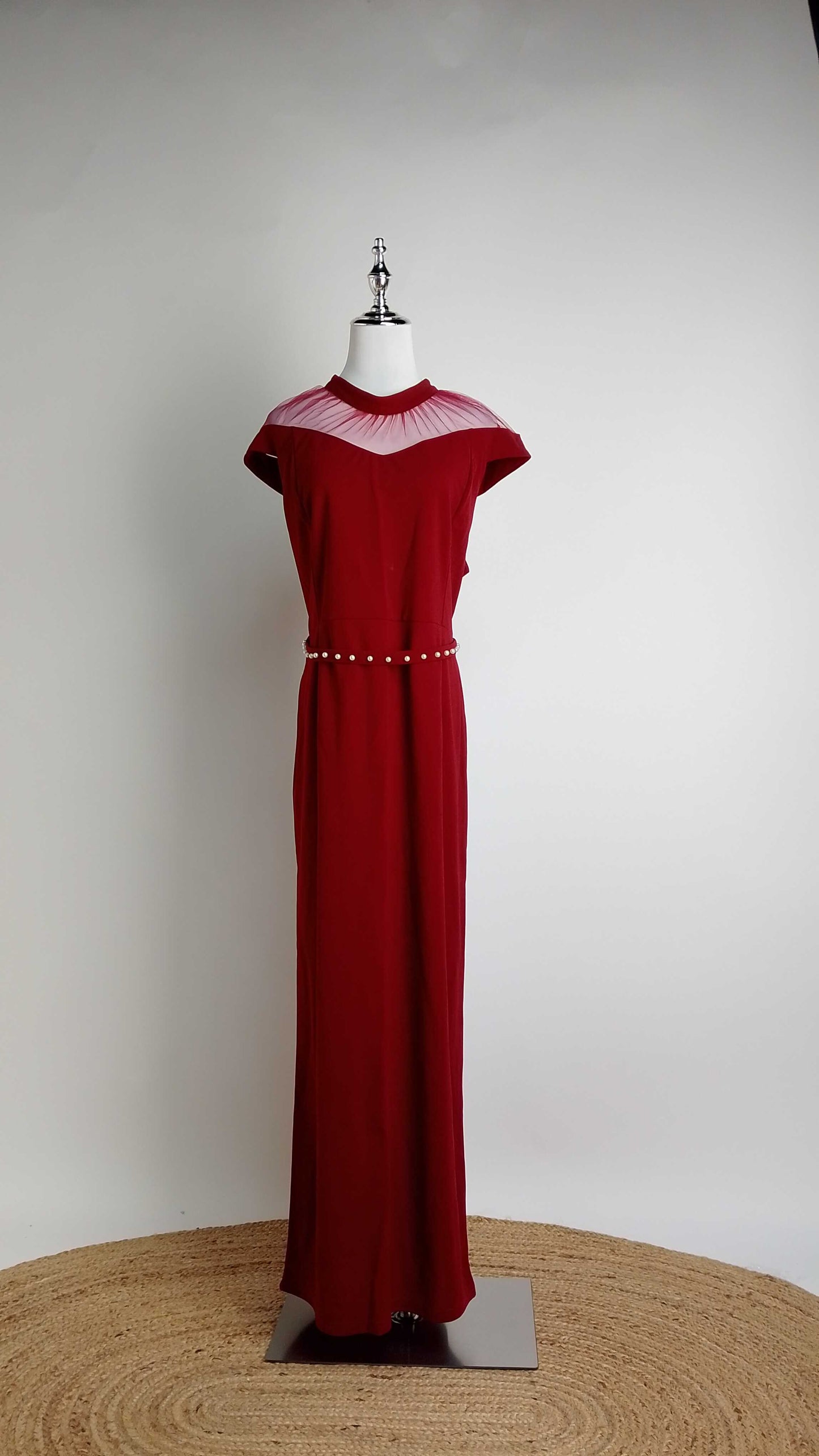 Vestido rojo largo / AO179