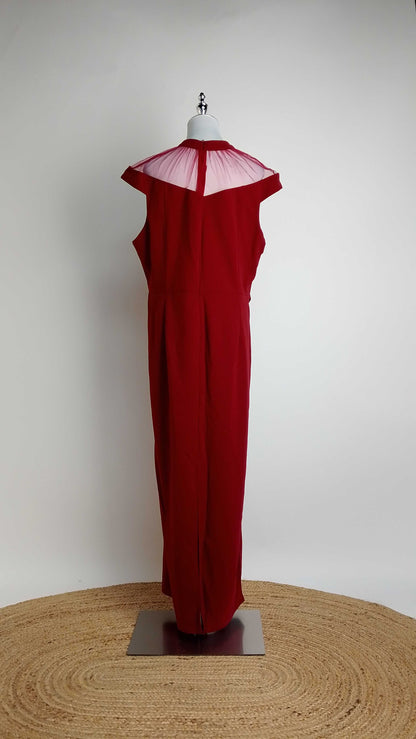 Vestido rojo largo / AO179