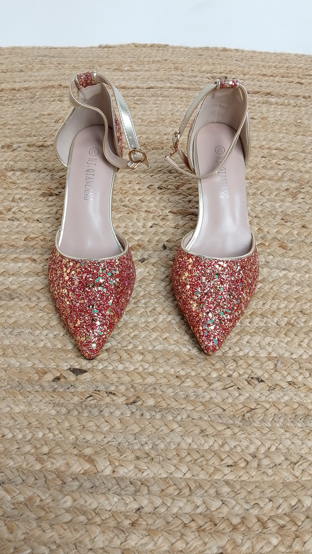 Tacones Rosados Brillantes / Z260133