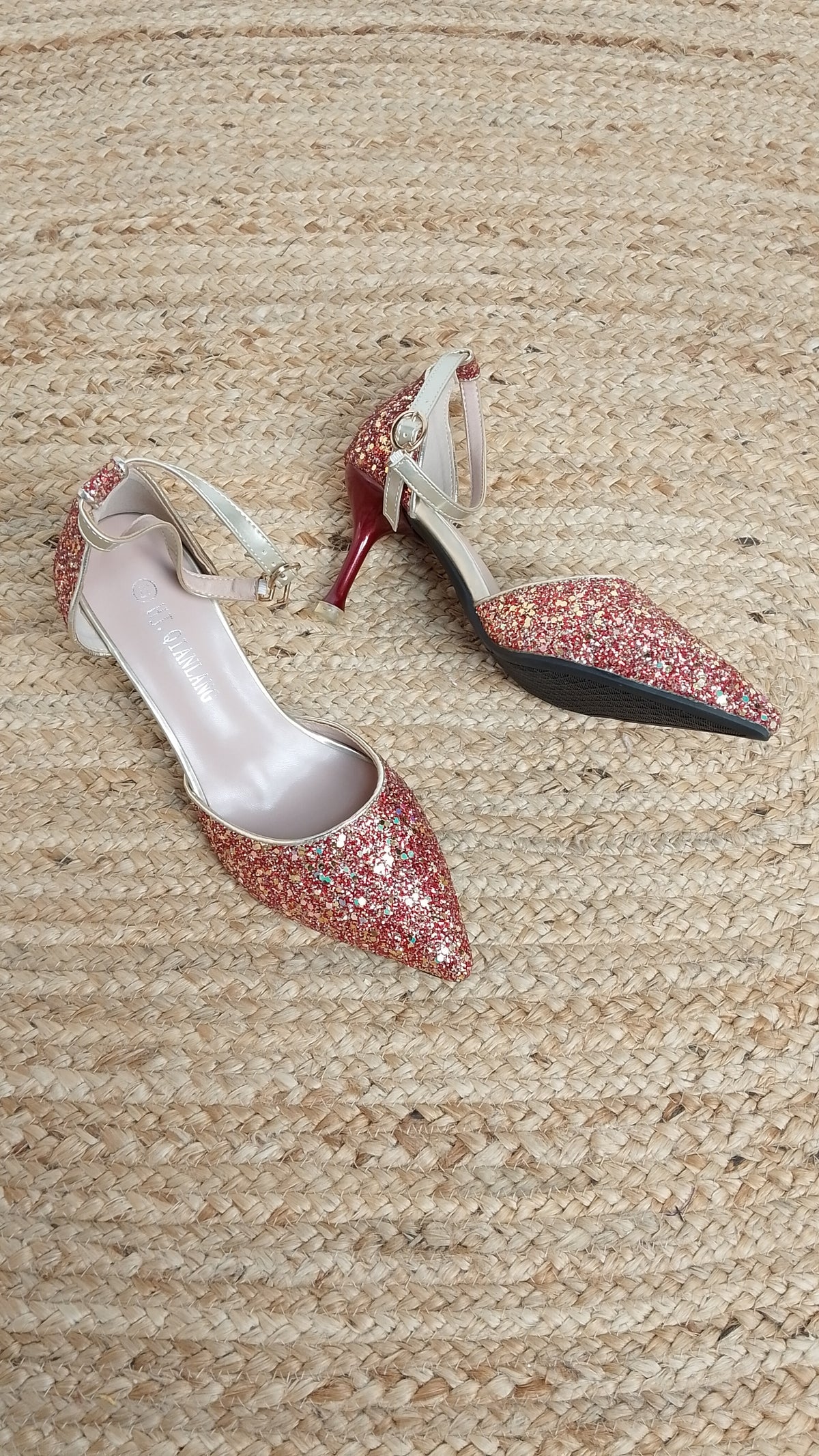 Tacones Rosados Brillantes / Z260133