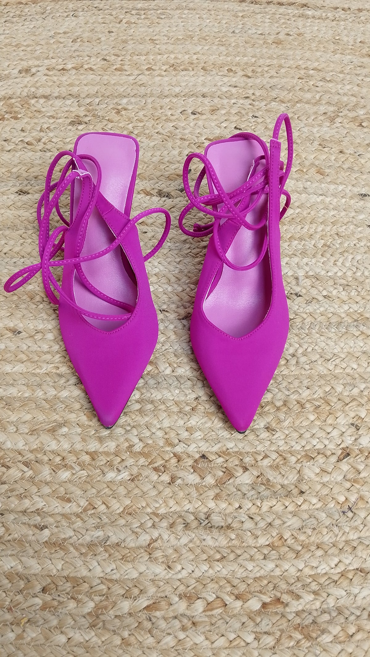 Tacones Fucsia de Tiras / Z260137