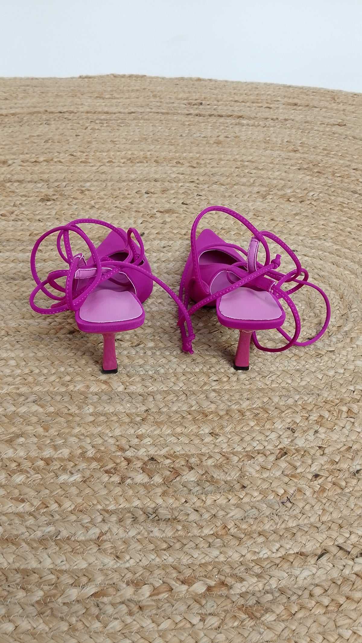 Tacones Fucsia de Tiras / Z260137