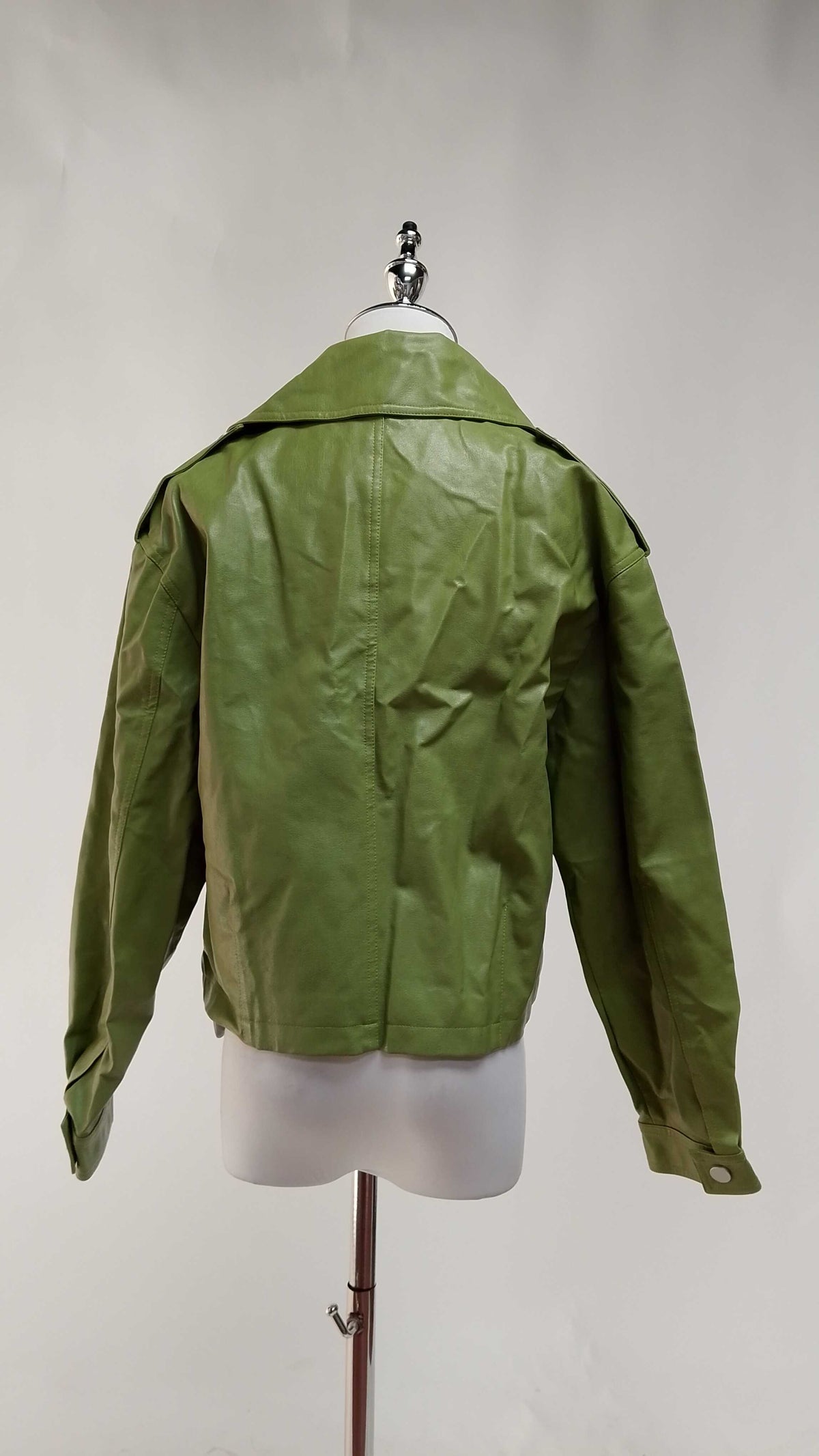 Jacket Cuero Verde / V31