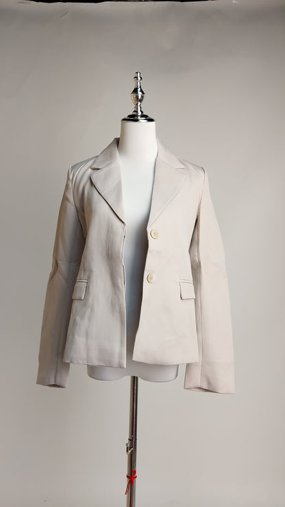 Blazer Gris Claro Elegante / ANBL2653