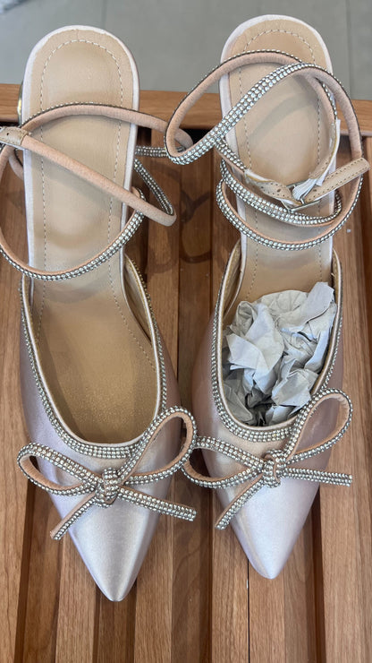 Zapatos Nude Chic con Lazo ZZ260103