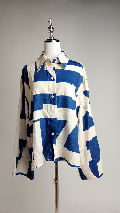 Camisa Manga Larga con Rayas / ANB26039