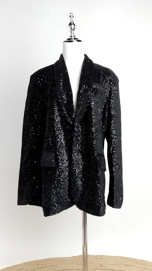 Blazer Negro Noche Elegante / ANBL2619