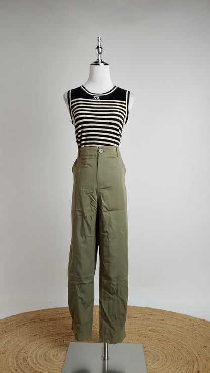 Pantalón verde oliva casual / ANE1001-23