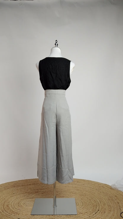 Pantalón Gris Claro Palazzo / ANE1001-49