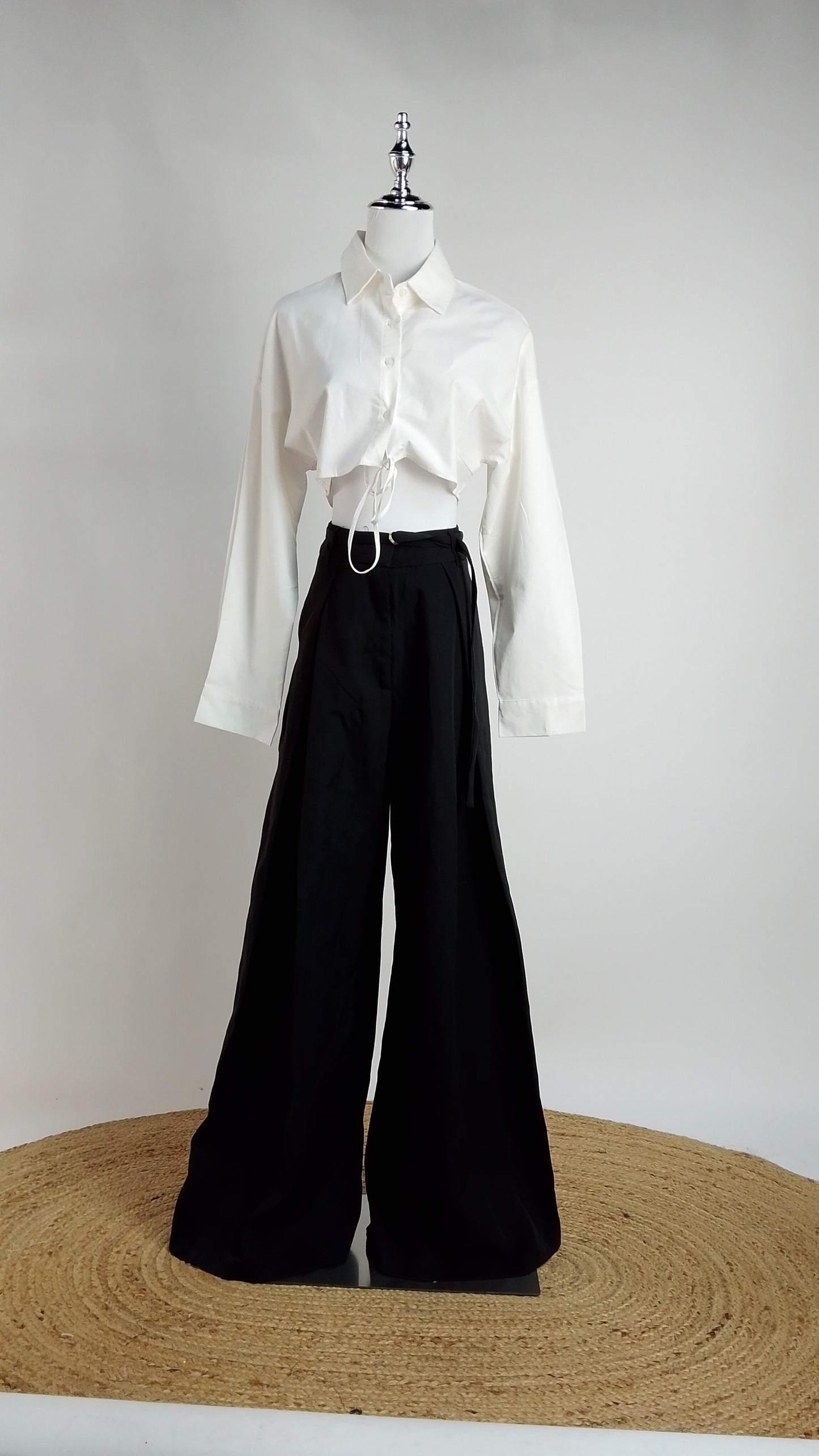 Pantalón negro sastre amplio / ANE1001-22