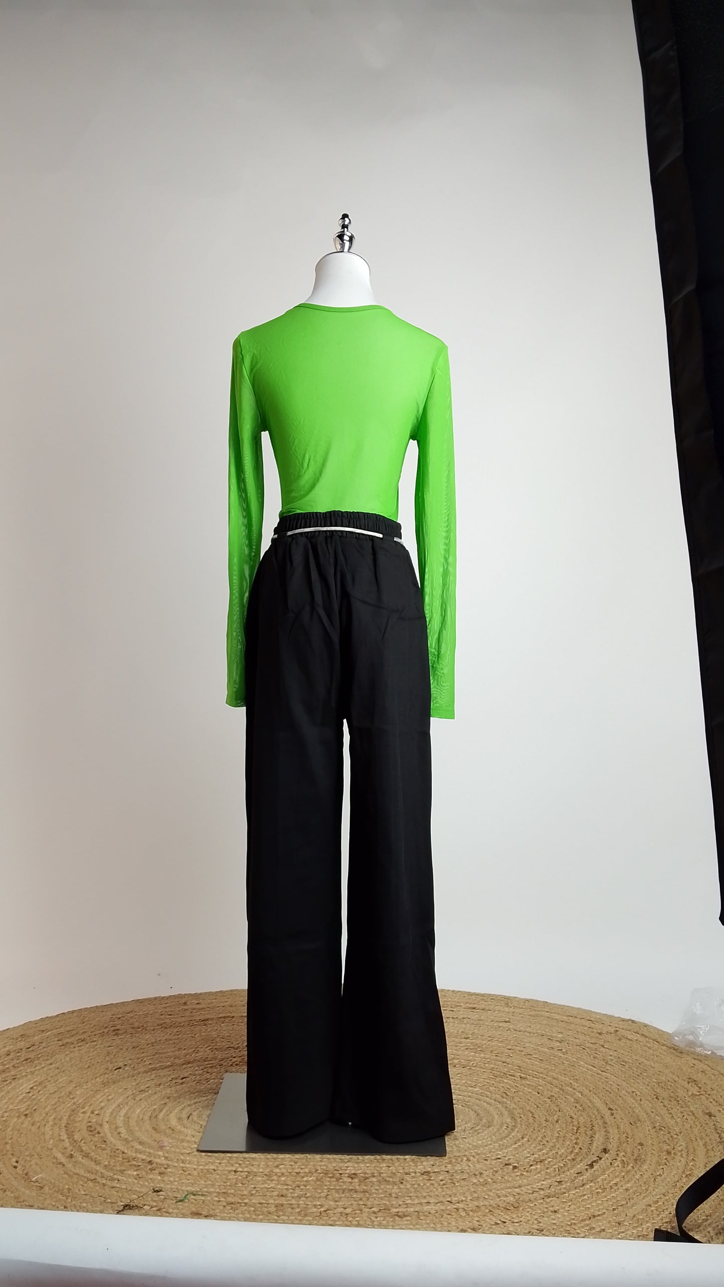 Pantalón negro ajustable / ANE1001-28