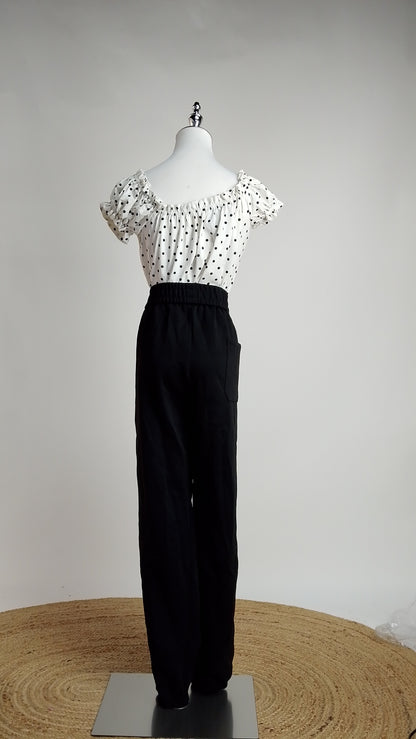 Pantalón Negro Relax / ANE1001-51