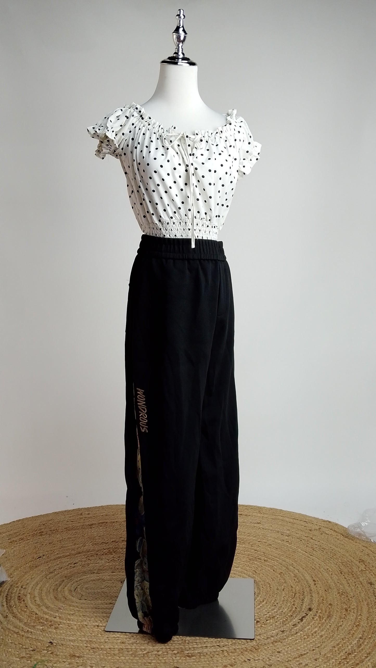 Pantalón Negro Relax / ANE1001-51