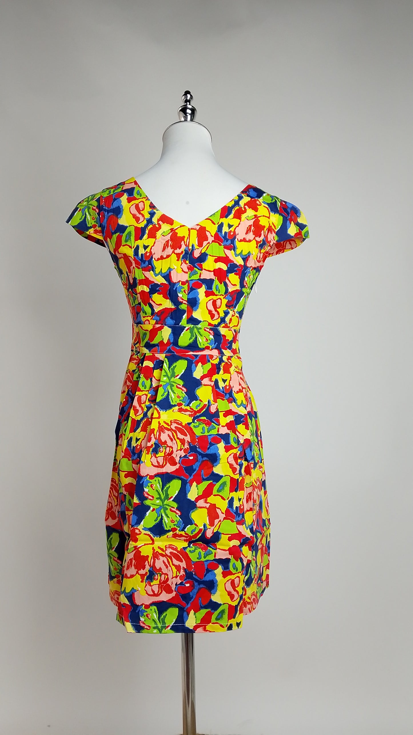 Vestido Floral Colorido Moderno / MV17