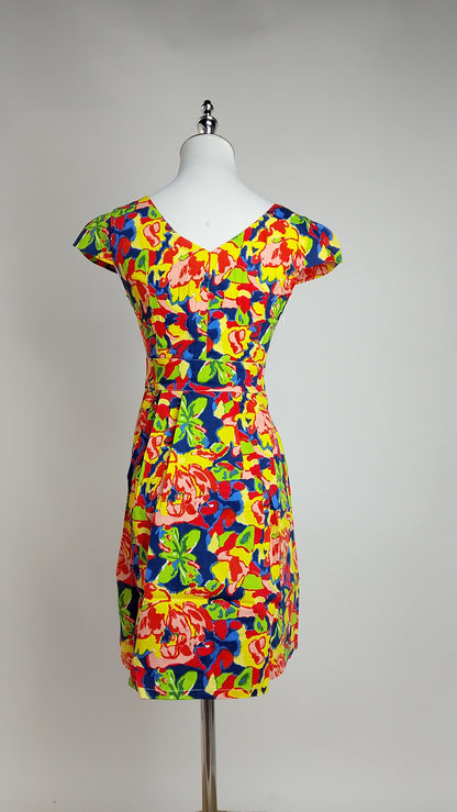 Vestido Floral Colorido Moderno / MV17