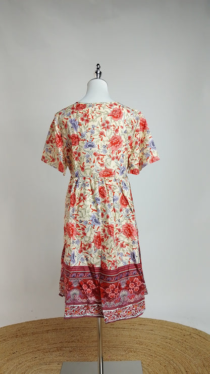Vestido Floral Coral / L76A