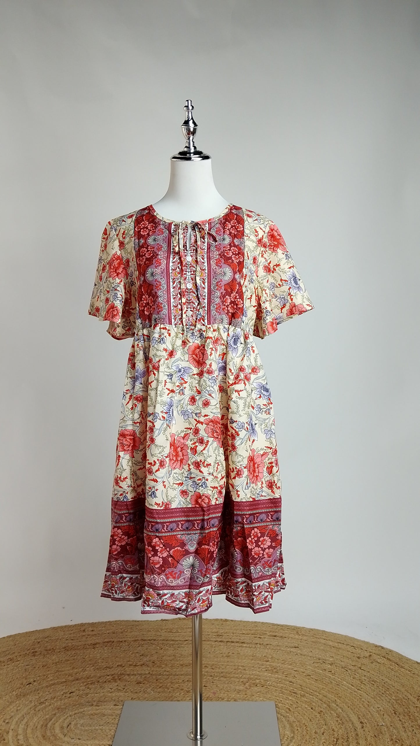 Vestido Floral Coral / L76A