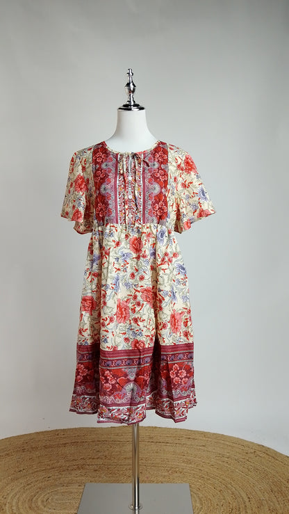 Vestido Floral Coral / L76A