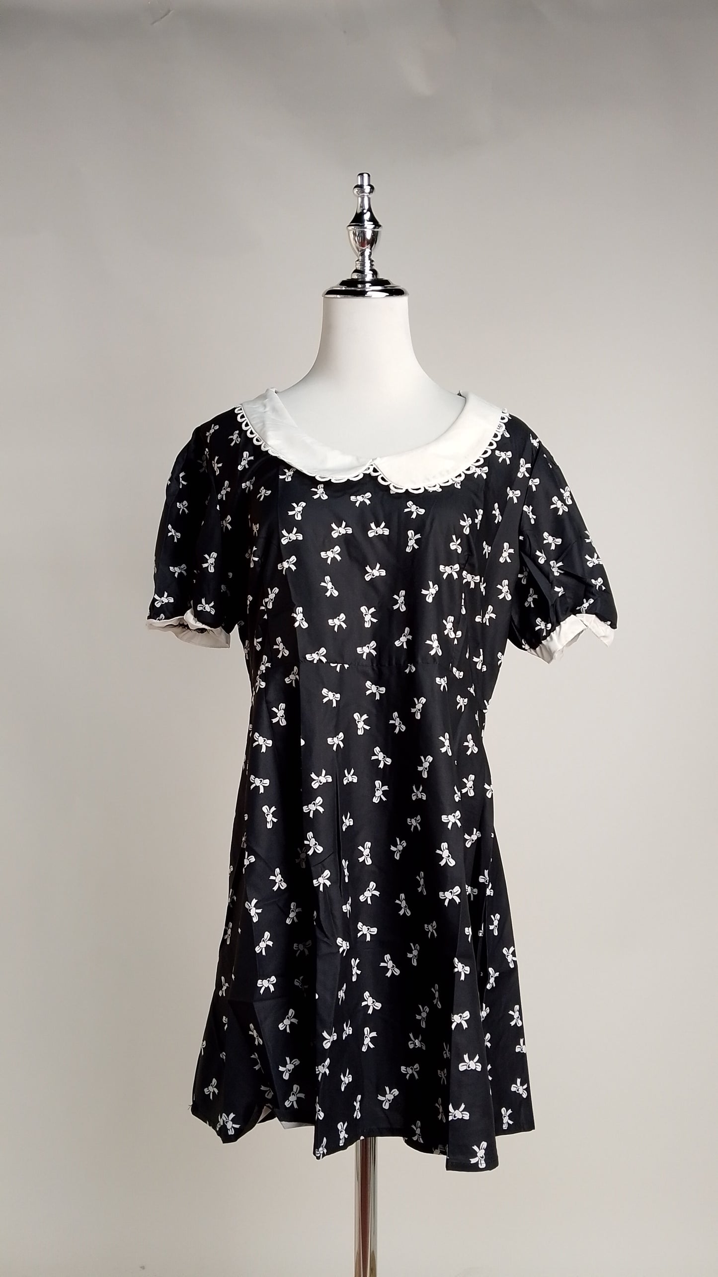 Vestido Negro Estampado / L98A