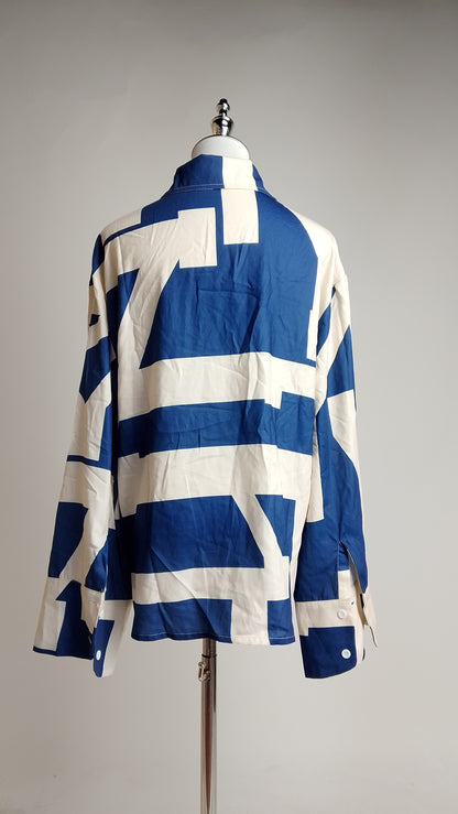 Camisa Manga Larga con Rayas / ANB26039