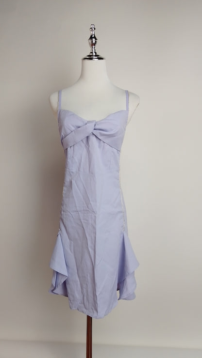 Vestido lila corto asimétrico / UV64