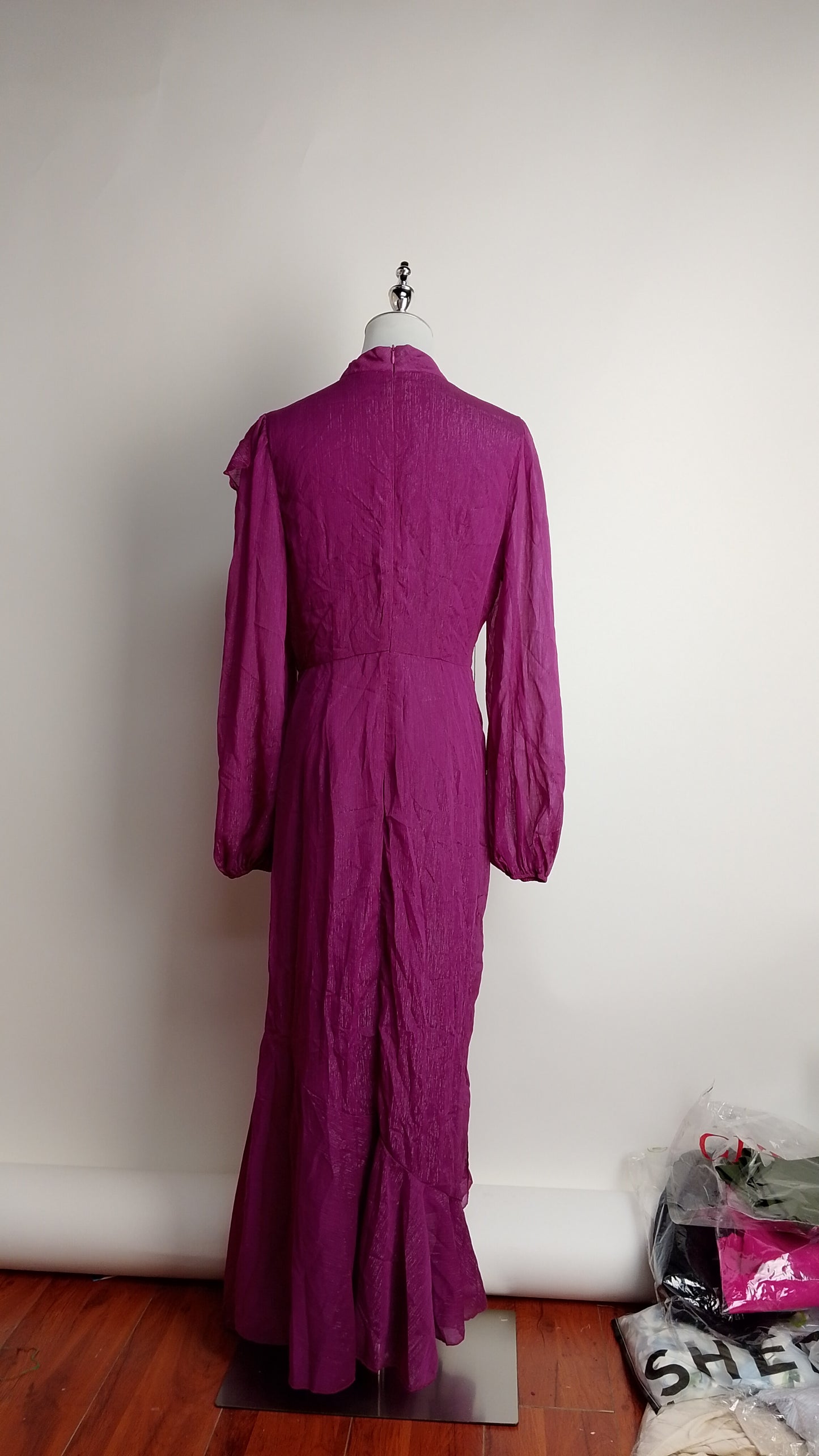 Vestido con pliegos / SH17