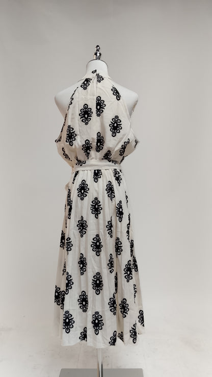 Vestido Blanco y Negro / SH99