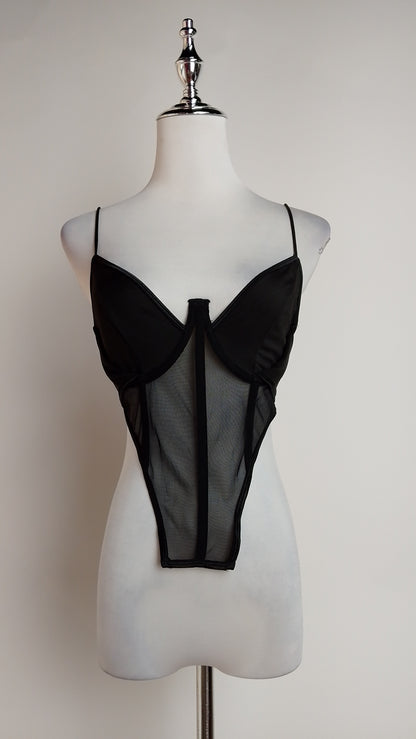 Corset Black Mesh / CB18