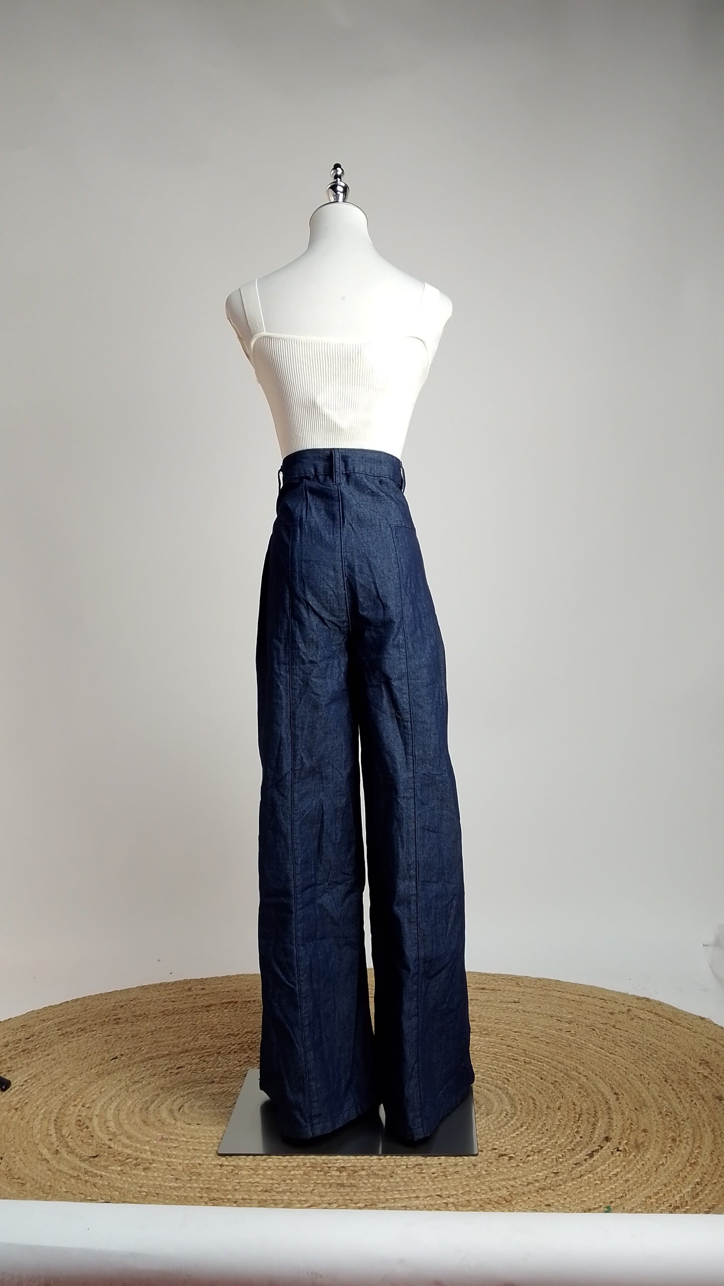 Pantalón Denim Oscuro Palazzo / ANE1001-52