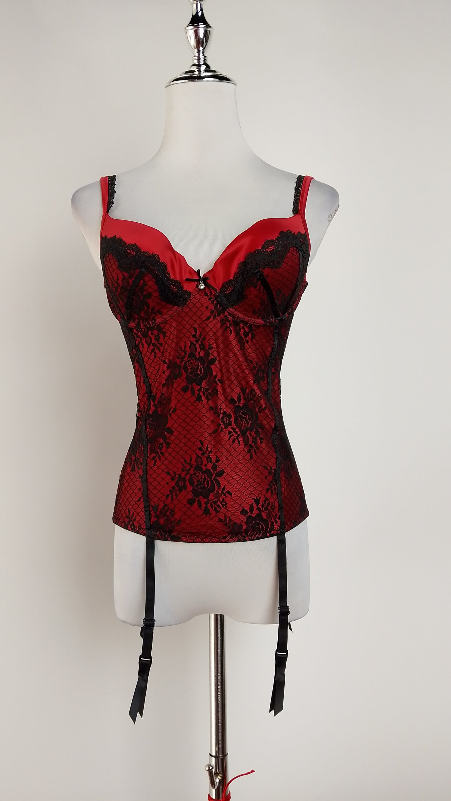 Corset Rojo con encaje / CB25
