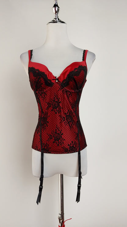 Corset Rojo con encaje / CB25