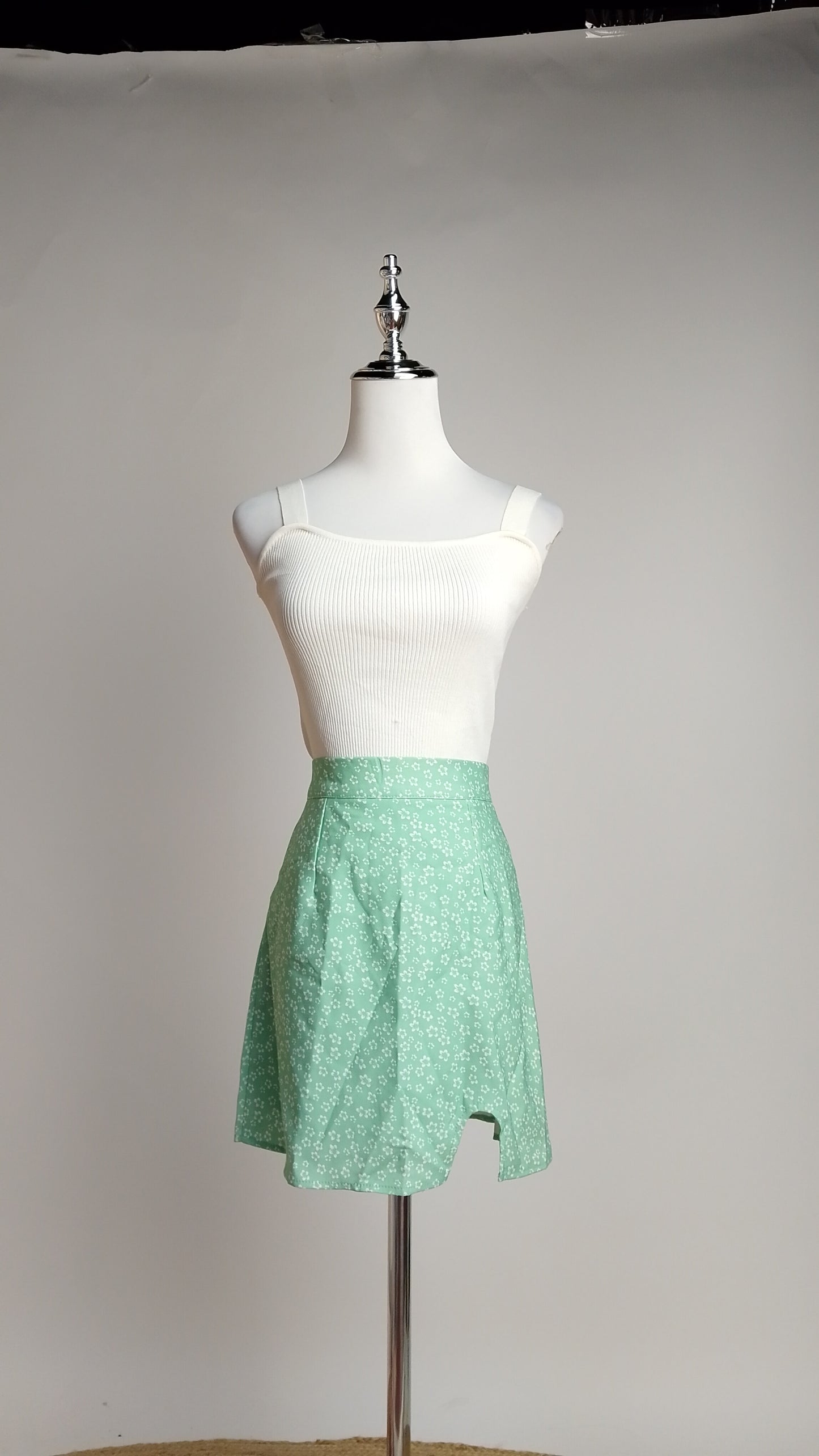 Falda Verde Agua Casual / ANF09