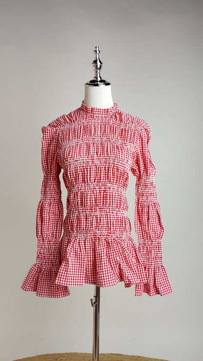 Blusa Smock con Volantes en Manga / ANB26045