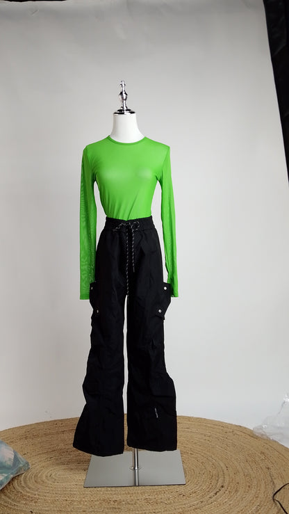 Pantalón negro relaxed fit / ANE1001-33