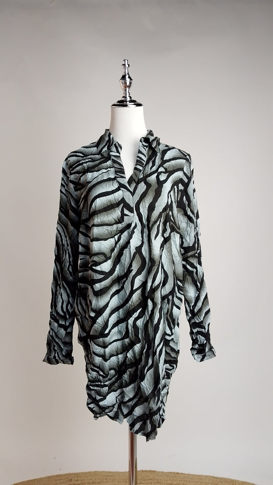 Vestido Animal Print Moderno / NOB24