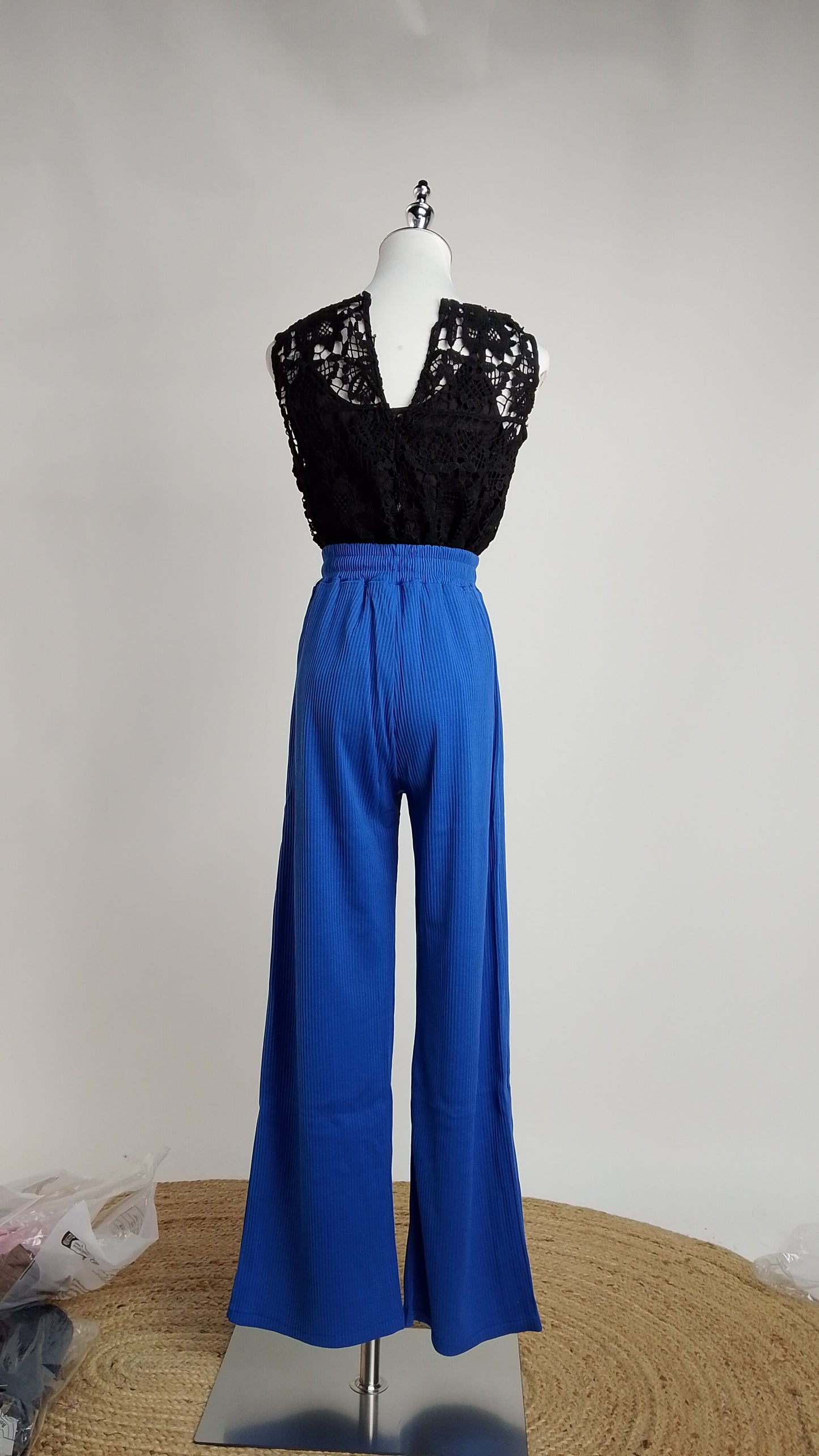 Pantalón azul eléctrico wide leg / ANE1001-29