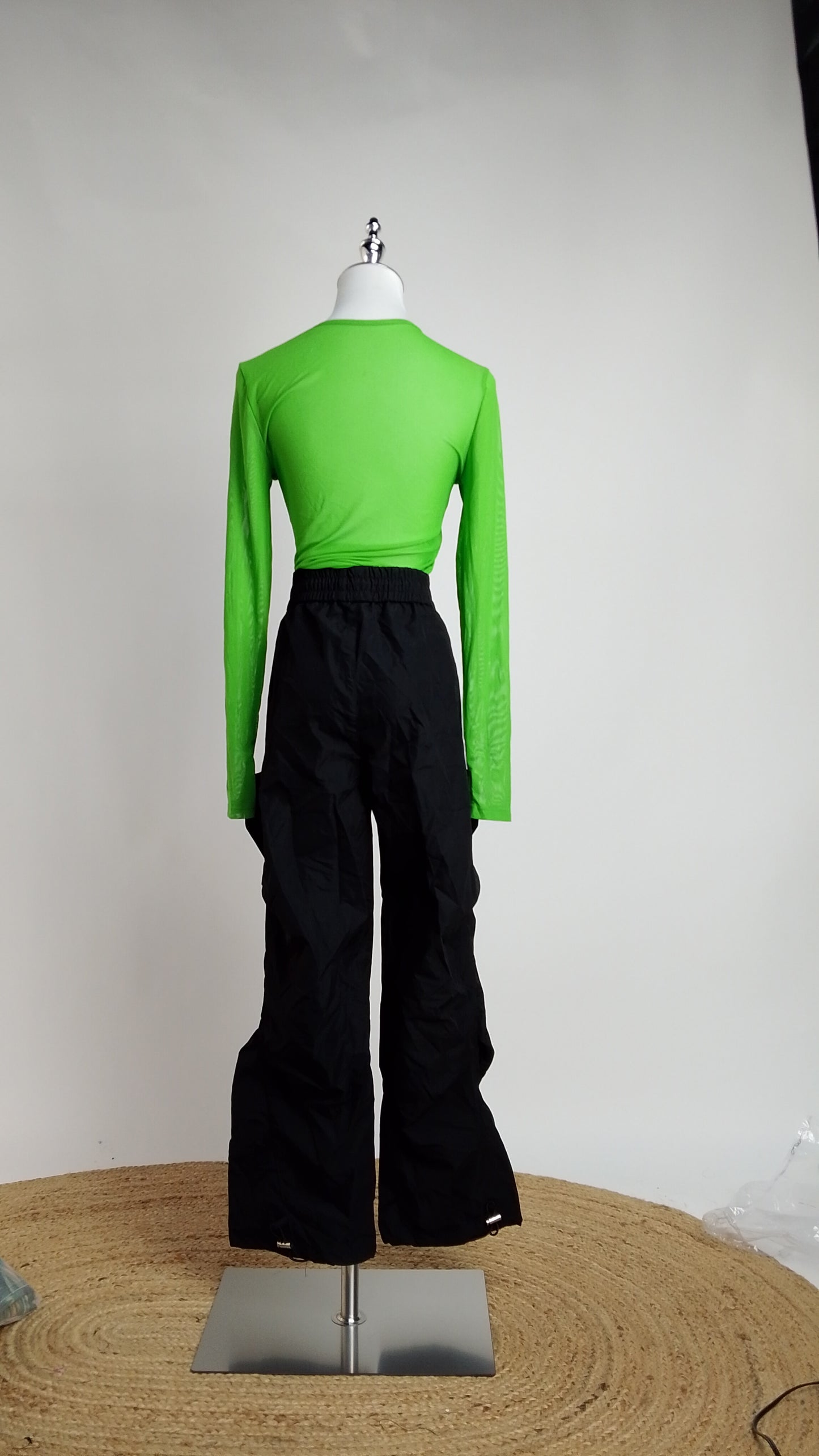 Pantalón negro relaxed fit / ANE1001-33