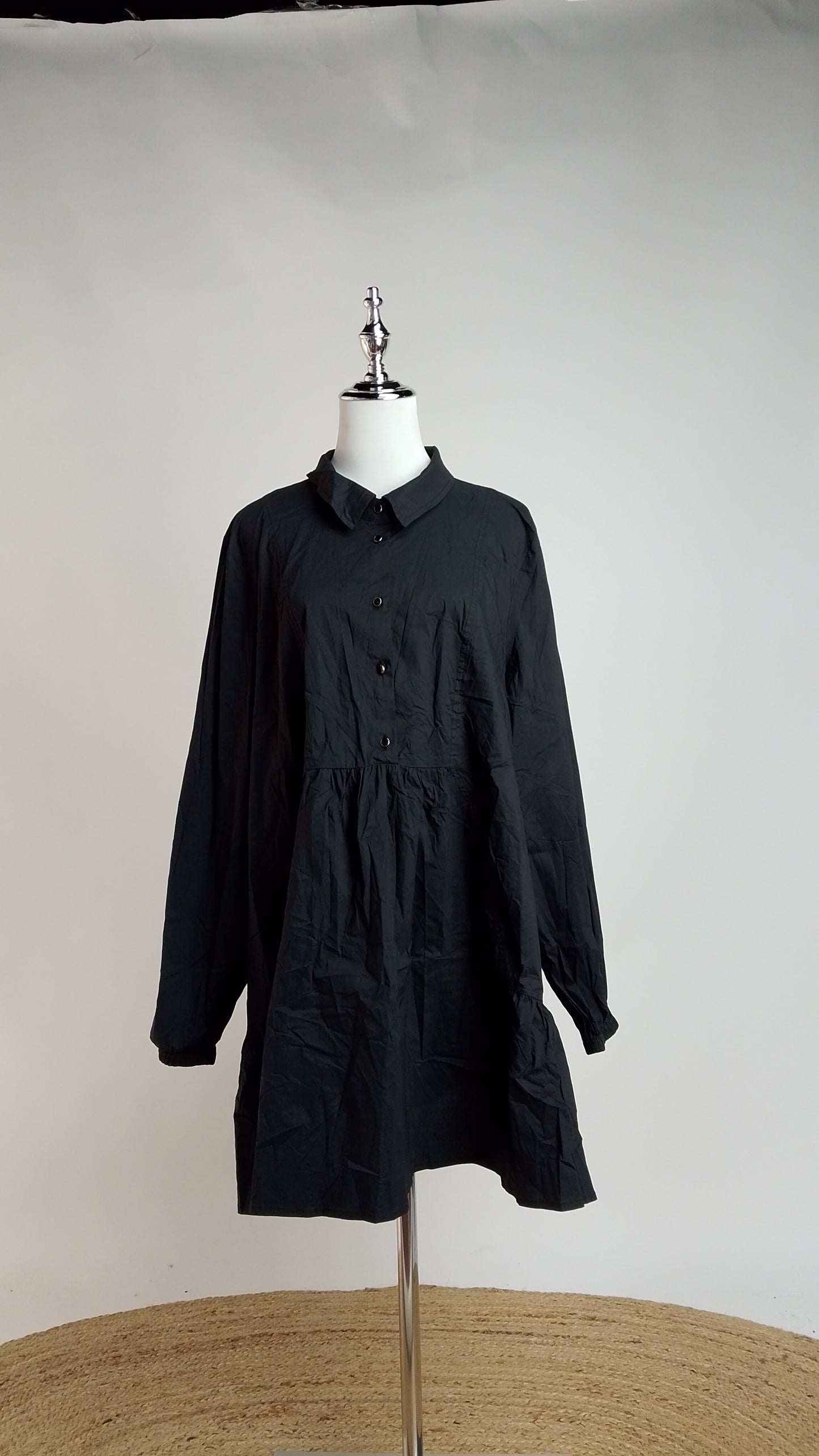 Vestido Negro Casual Suelto / NOB25
