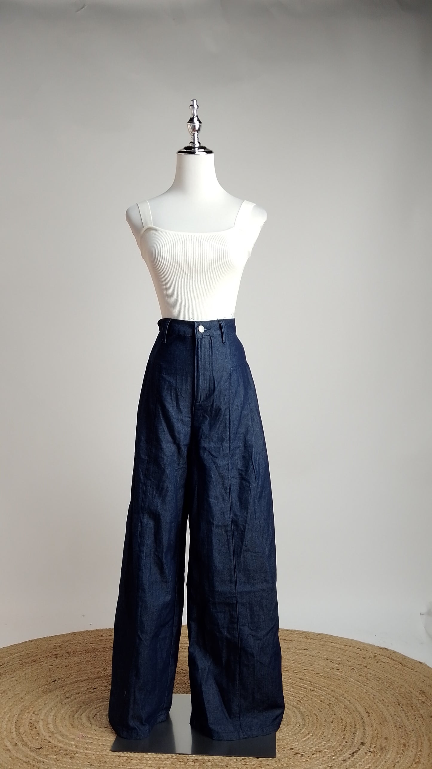 Pantalón Denim Oscuro Palazzo / ANE1001-52