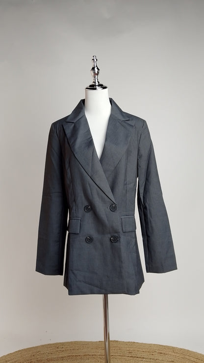 Blazer Gris Elegante / ANBL2649